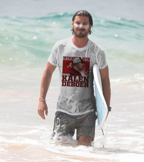 Winner Win Coach Kalen DeBoer Alabama T-Shirt