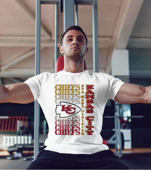 Kansas City Chiefs AFC West Division Kansas City Chiefs Logo KC Chiefs T-Shirt