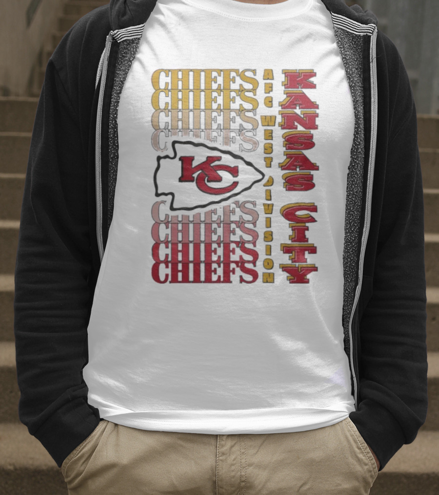Kansas City Chiefs AFC West Division Kansas City Chiefs Logo KC Chiefs T-Shirt