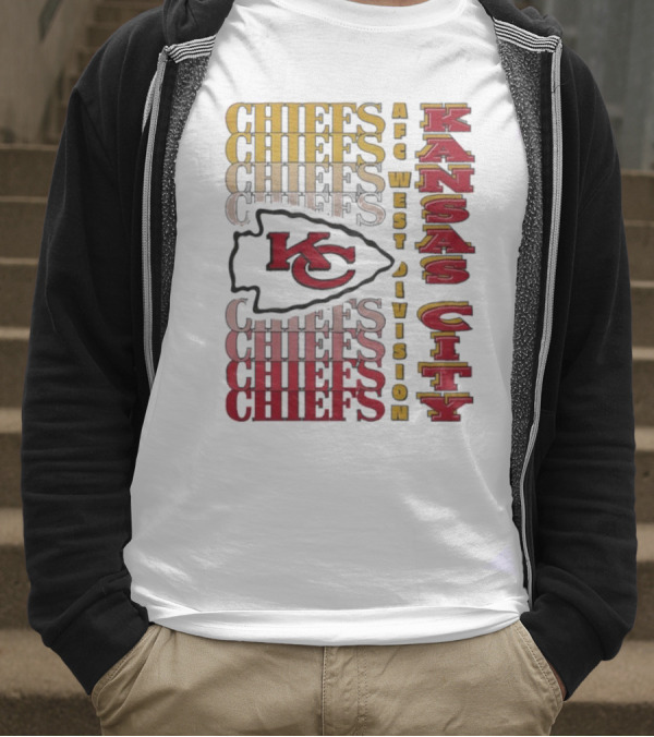 Kansas City Chiefs AFC West Division Kansas City Chiefs Logo KC Chiefs T-Shirt