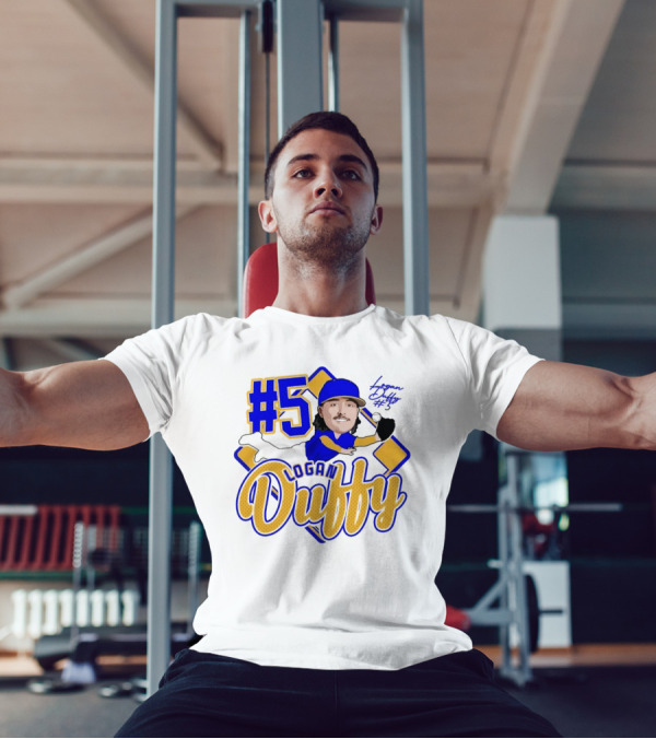Logan Duffy #5 Baseball Player Illustration 2025 T-Shirt