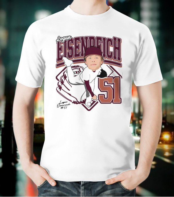 Eisenreich Baseball 51 Logan 2025 Sports Illustration T-Shirt
