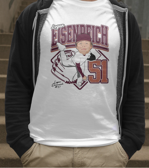 Eisenreich Baseball 51 Logan 2025 Sports Illustration T-Shirt