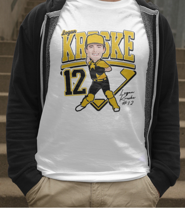 Logan Kreske Baseball 12 2025 Player Illustration T-Shirt