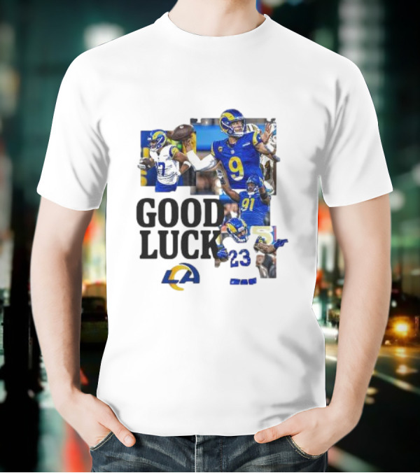 Los Angeles Rams Good Luck NFL Playoffs Est 1967 T-Shirt