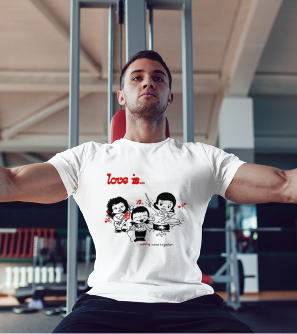 Love Is Making Noise Together Comic Style Fun T-Shirt