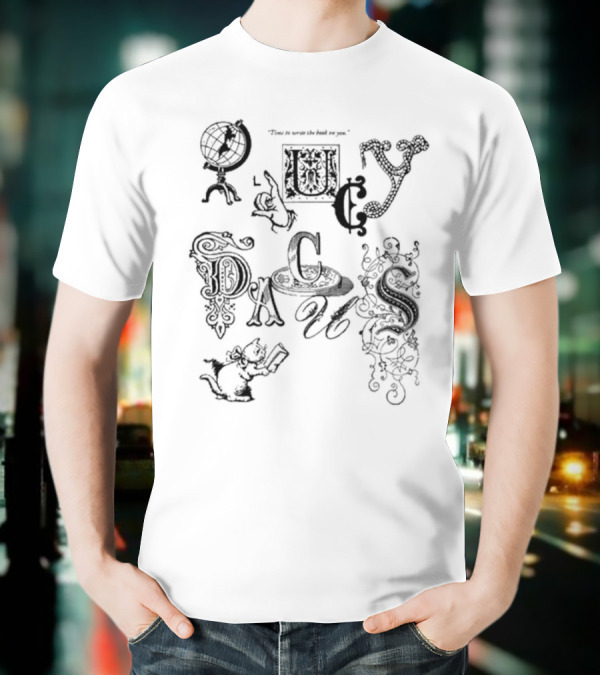 Lucy Dacus Write A Book On You 7-Inch Singles Characters T-Shirt