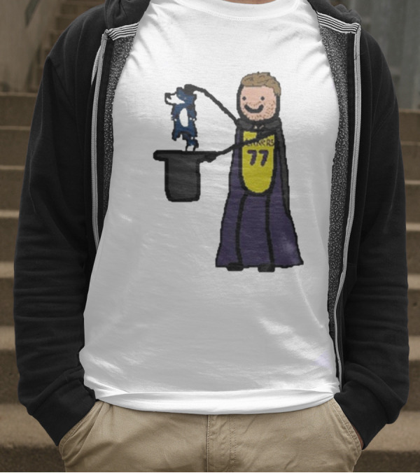 Luka Doncic 77 Lakers Magic Cartoon T-Shirt
