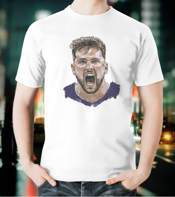 Luka Doncic Los Angeles Lakers Jersey Scream T-Shirt