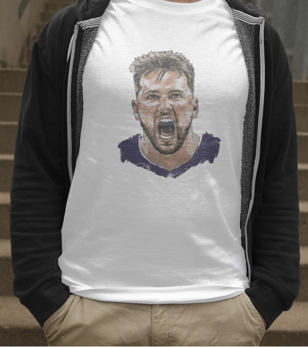 Luka Doncic Los Angeles Lakers Jersey Scream T-Shirt