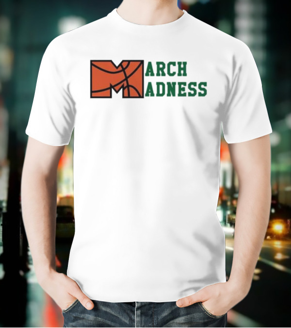 March Madness Basketball M Arch Adness T-Shirt