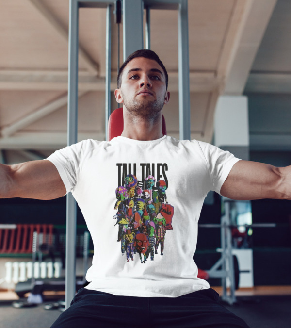 Mark Pritchard Tall Tales Colorful Parade Characters T-Shirt