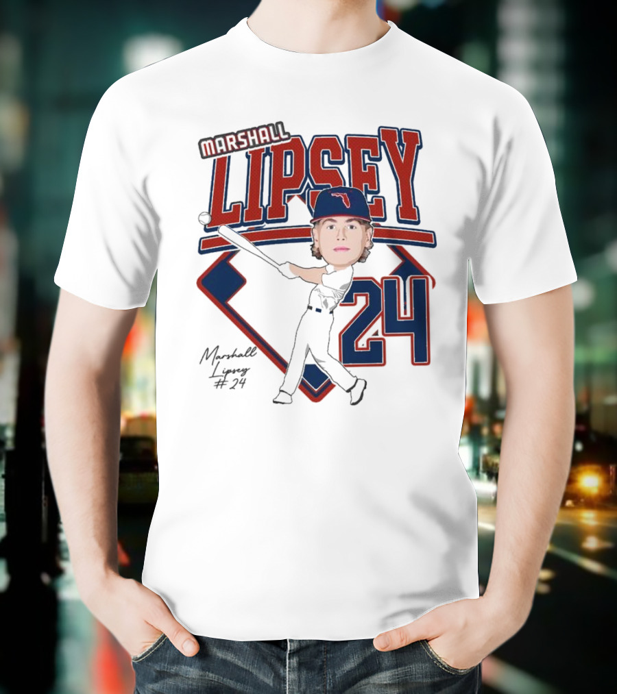 Marshall Lipsey 24 Baseball 2025 M. Reshold T-Shirt
