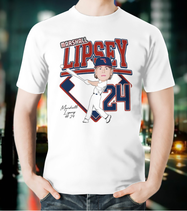 Marshall Lipsey 24 Baseball 2025 M. Reshold T-Shirt