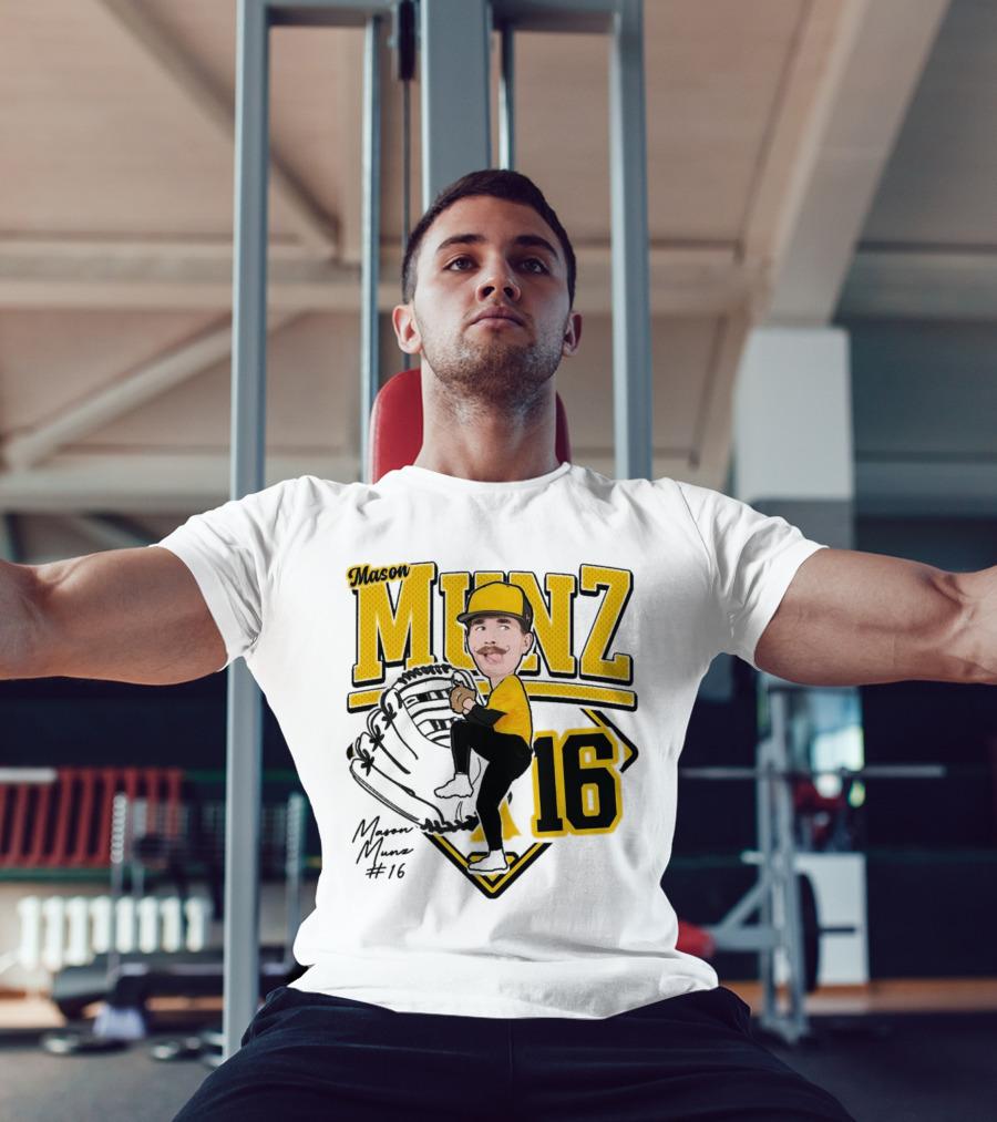 Mason Munz Baseball 2025 Player 16 Caricature T-Shirt