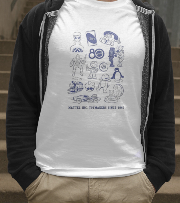 Masters Of The Universe UNO Barbie Hot Wheels Fisher Price Mattel Creations 80th Icons T-Shirt
