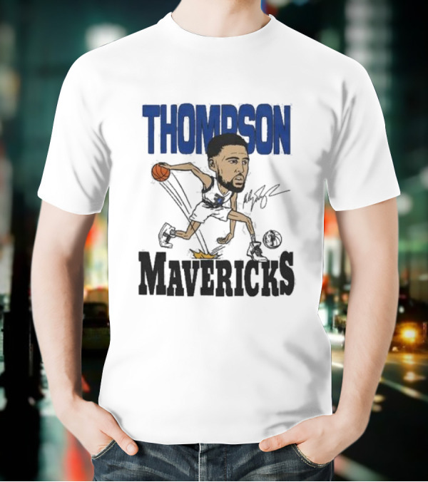 Klay Thompson Mavericks Basketball Caricature T-Shirt