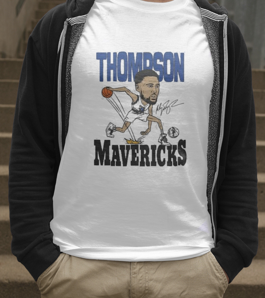 Klay Thompson Mavericks Basketball Caricature T-Shirt