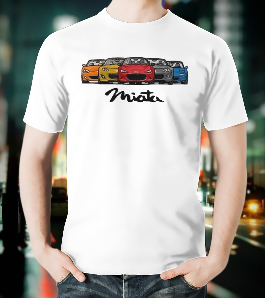 Mazda MX-5 Miata Generations Classic Lineup T-Shirt