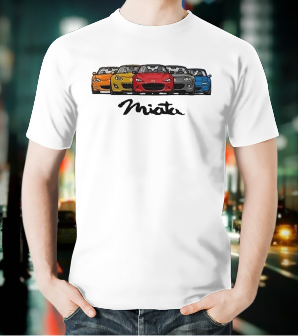Mazda MX-5 Miata Generations Classic Lineup T-Shirt