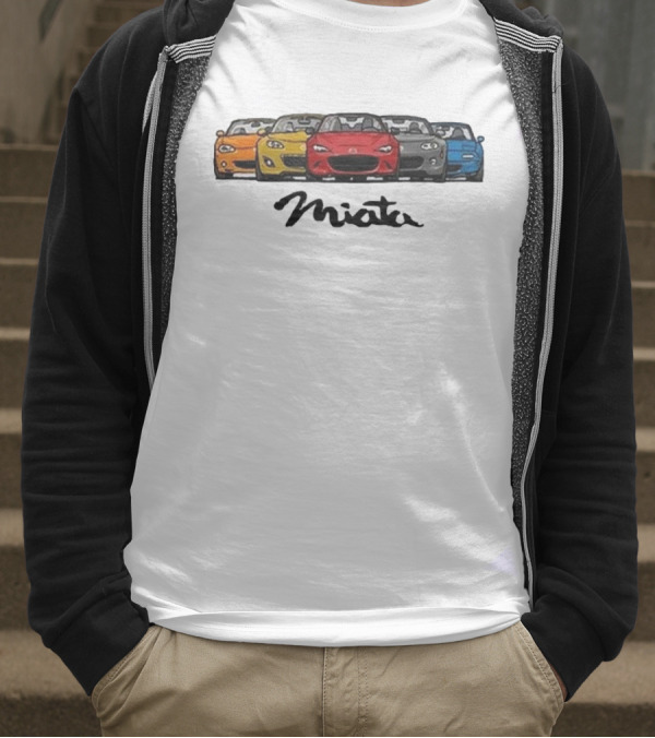 Mazda MX-5 Miata Generations Classic Lineup T-Shirt