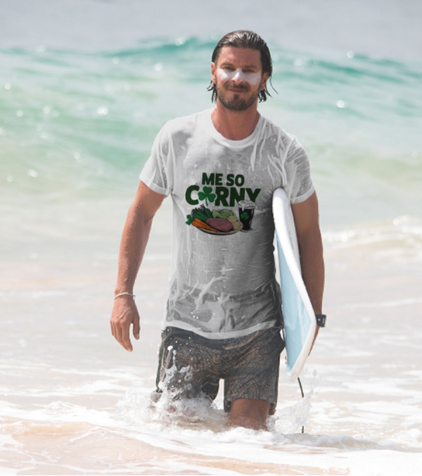 Me So Corny Corned Beef Cabbage St Patrick’s Day Shamrock Plate T-Shirt