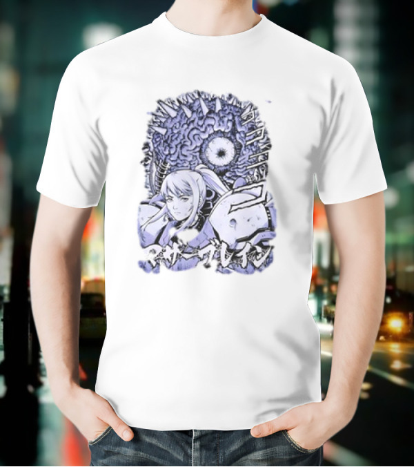 Metroid Mother Brain Samus Manga Style T-Shirt