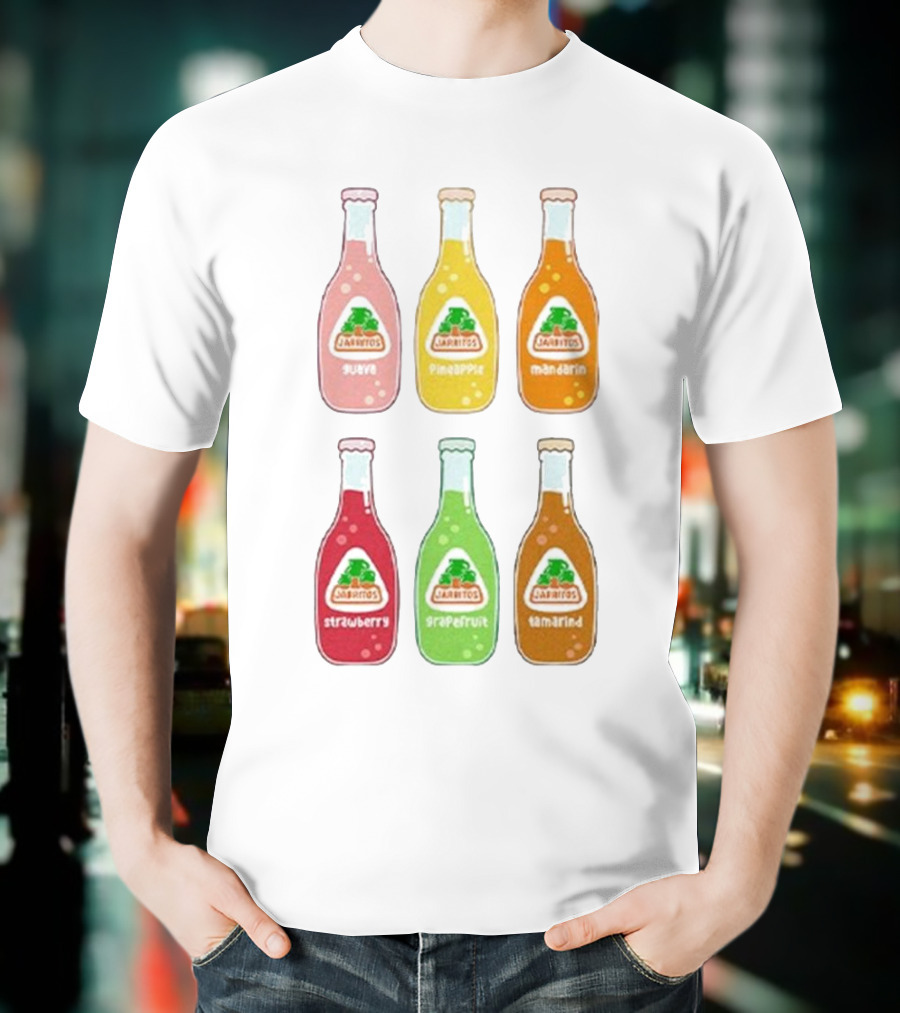 Jarritos Soda Bottle Guava Pineapple Mandarin Strawberry Grapefruit Tamarind T-Shirt