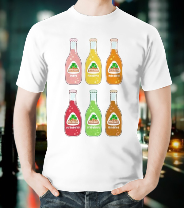 Jarritos Soda Bottle Guava Pineapple Mandarin Strawberry Grapefruit Tamarind T-Shirt