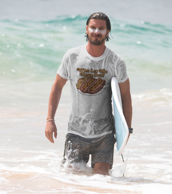 Who Let The Dogs Out Hotdog Middle Class Fancy T-Shirt