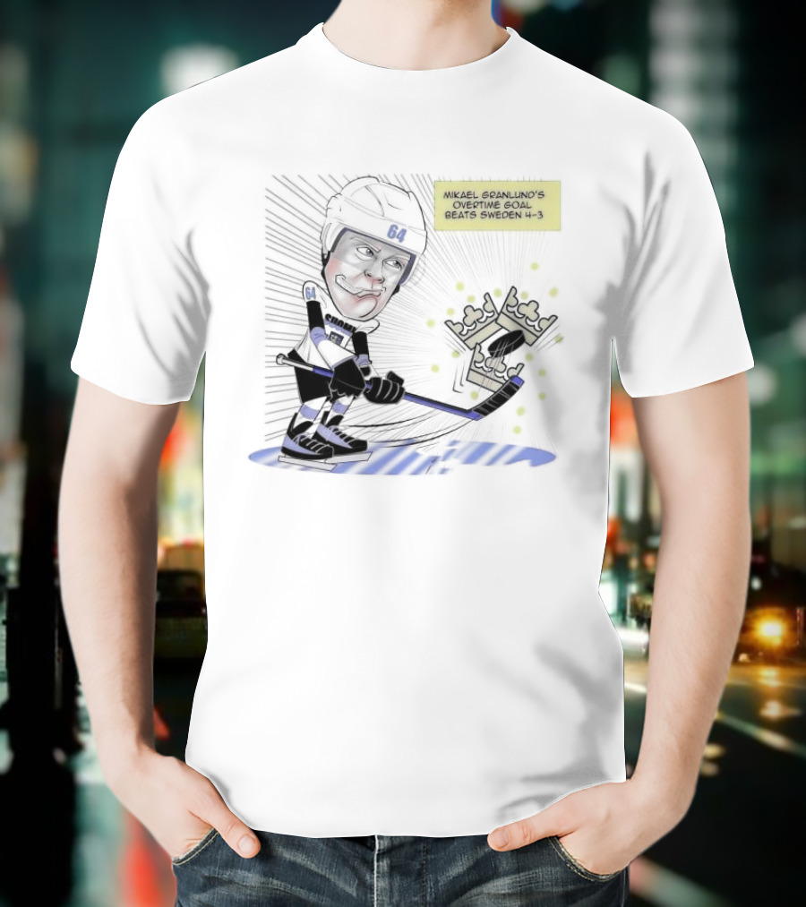 Mikael Granlund Overtime Goal Wins 4-3 Against Sweden With Hockey Crown Icon T-Shirt