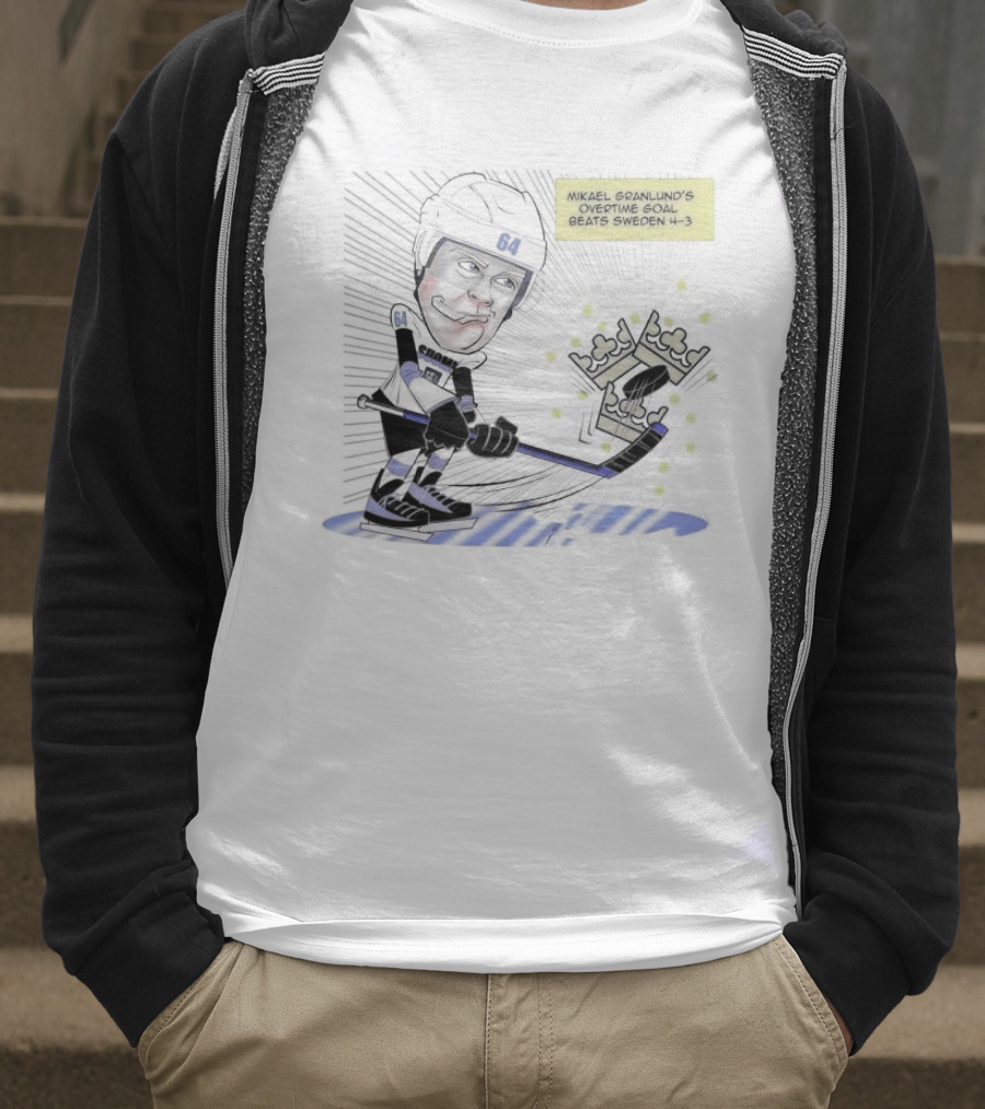Mikael Granlund Overtime Goal Wins 4-3 Against Sweden With Hockey Crown Icon T-Shirt