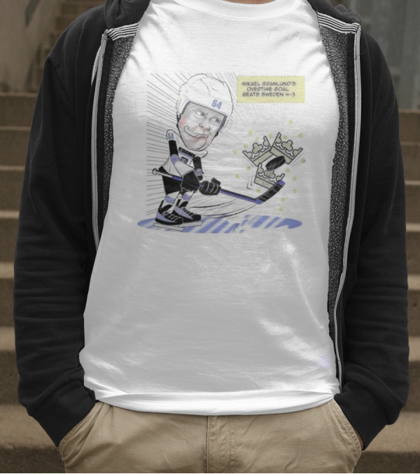 Mikael Granlund Overtime Goal Wins 4-3 Against Sweden With Hockey Crown Icon T-Shirt
