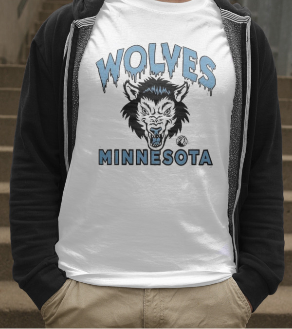 Minnesota Wolves Mascot Tri-Blend T-Shirt