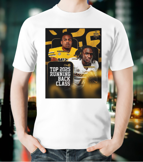 Missouri Football Top 2025 Running Back Class Brendon Haygood Marquise Davis SEC Mizzou T-Shirt