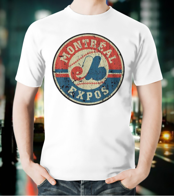 Montreal Expos Vintage Baseball Circle Emblem T-Shirt