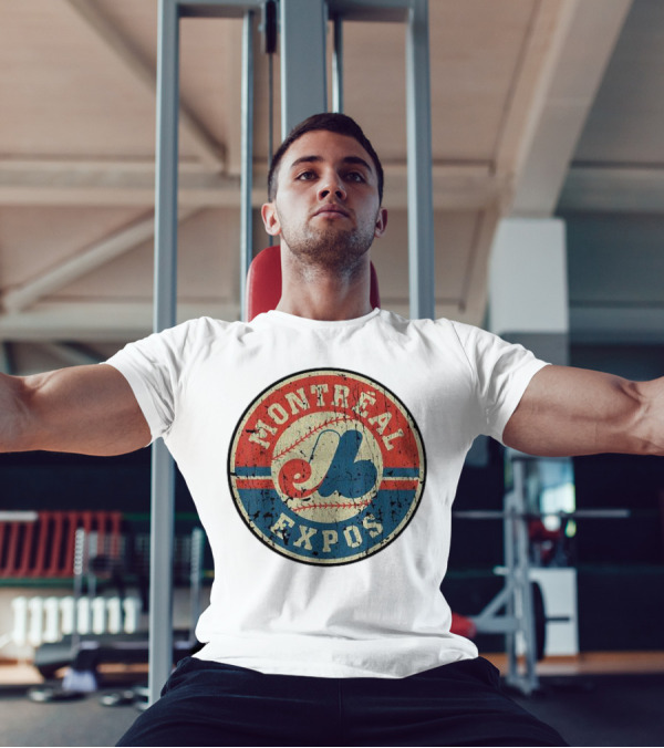Montreal Expos Vintage Baseball Circle Emblem T-Shirt