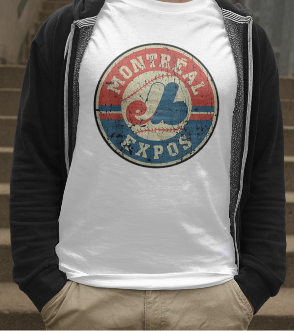 Montreal Expos Vintage Baseball Circle Emblem T-Shirt