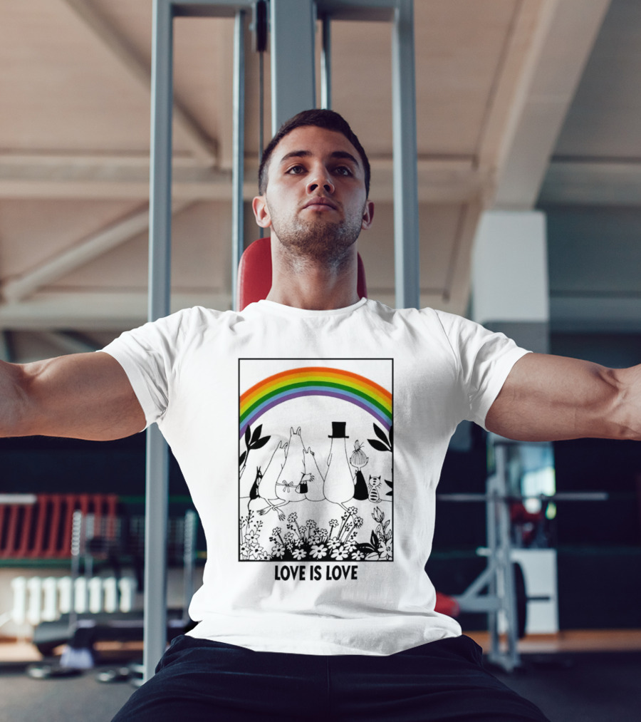 Moomin Rainbow Pride Love Is Love T-Shirt
