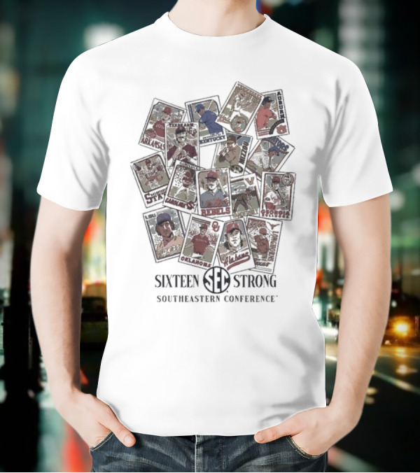 Sister Strong Southeastern Conference Vintage Baseball Cards T-Shirt
