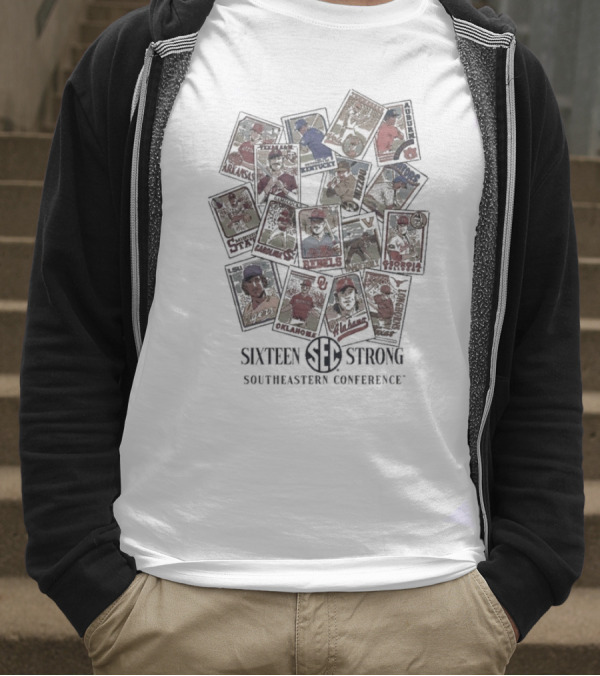 Sister Strong Southeastern Conference Vintage Baseball Cards T-Shirt