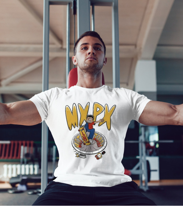 MXPX Today I'm Easy Skateboard Character With Flame Deck T-Shirt