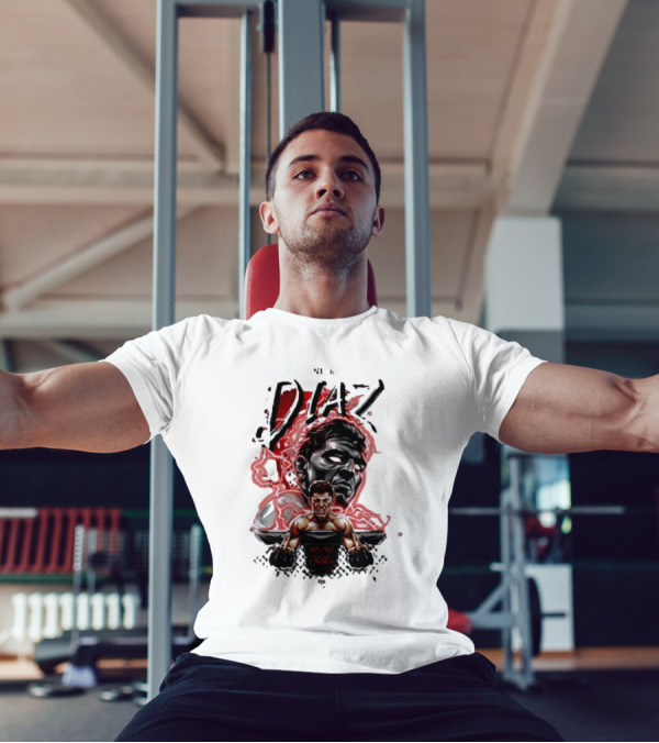 Nate Nick Diaz Electric Aura Fight Scene T-Shirt