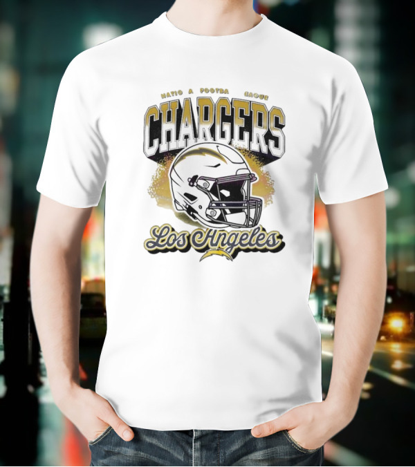 National Football League Chargers Los Angeles Helmet 2025 T-Shirt