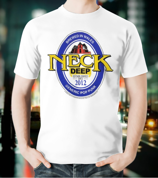 Neck Deep Generic Pop Punk Brewed In Wales 2012 T-Shirt