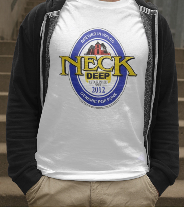 Neck Deep Generic Pop Punk Brewed In Wales 2012 T-Shirt