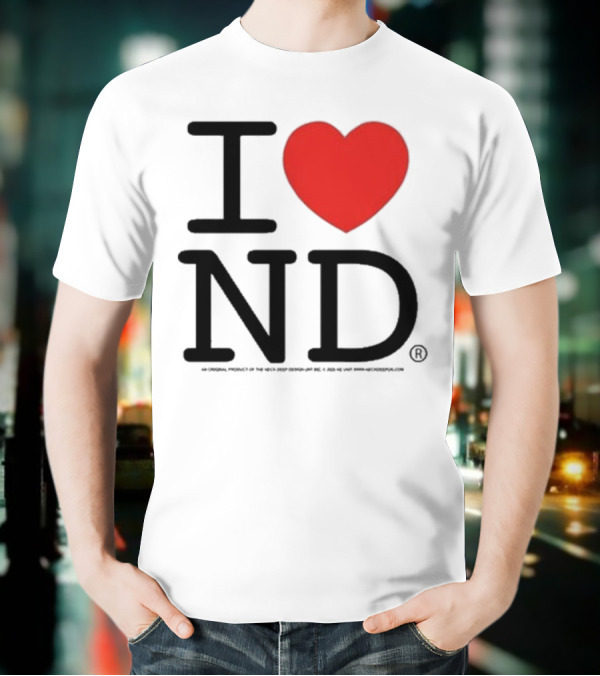 Neck Deep I Love ND Red Heart Graphic T-Shirt