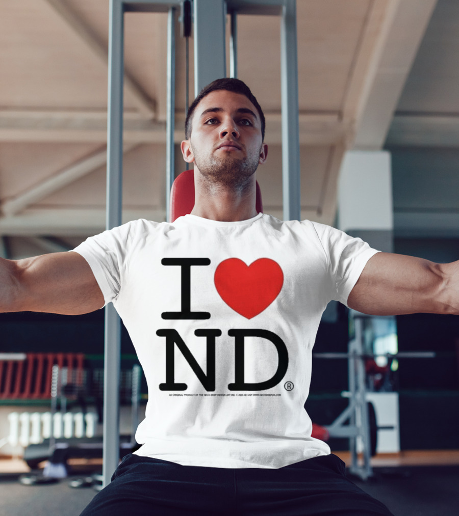 Neck Deep I Love ND Red Heart Graphic T-Shirt