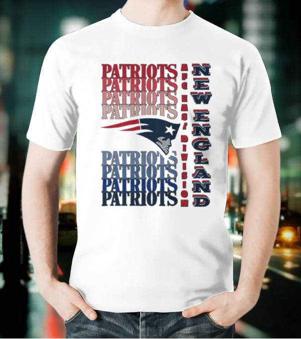 Patriots New England AFC East Division Football Team T-Shirt