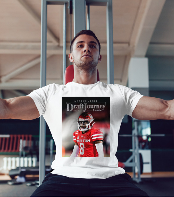 Marcus Jones New England Patriots NFL Draft Journey Houston Football T-Shirt